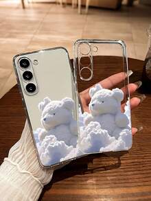 卡通熊印花透明防震加厚手机壳，兼容 17、17 Pro、17 Pro Max、16、16 Pro、16 Pro Max、16 Plus、15 XR、7/8、15 Pro Max、12 Pro Max、13 Pro Max、14 Pro Max、13、14、11、12P、14P、11P、XS、XR、7/8P、7/8GES2、A13 4G、A22、A21S、A51 4G、A52、S22 Ultra、A33 5G、10、Note 11 4G、11 Lite、A53等机型。国际版，非国内版。 - 彩色 - 查看 2