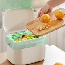 6L/8L/10L/30L Compostable Food Waste Bags, 50pcs/25pcs Pack, Thick Compost Bags, Suitable For Countertop Trash Cans, Small Composting Bags, Food Scrap Bags - Mint Green - View 5