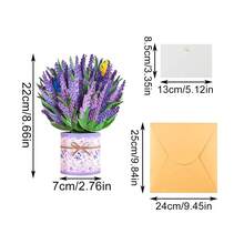 3D Pop-Up Floral Greeting Card With Envelope, Suitable For Mother's Day, Graduation, Anniversary, Get Well, Thank You And Other Occasions As Birthday Card And Gift - Multicolor - View 17