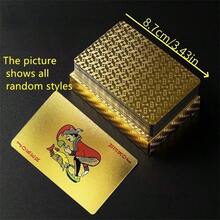 Luxury Gold Foil Glitter Playing Cards - High-End Tabletop Game/Birthday Party Props/Valentine's Day Gift, Waterproof And Durable PVC Material, Creative Surprise Gift For Boyfriend/Bestie/Clients | Non-Gambling Item, Playing Cards With Style! The Most Shimmering Gold Foil Poker Cards - Photo Shoot Prop/Icebreaker For Gatherings/Proposal Surprise, Make Every Round A Highlight Moment! - Multicolor - View 4