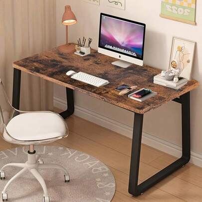 Modern Computer Desk Simple Style Study Table For Home Office, Wooden Writing Desks PC Table For Bedroom