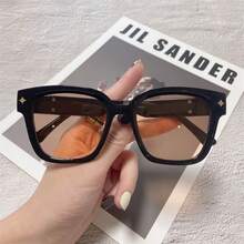 1 par de gafas con montura cuadrada de moda, adecuadas para hombres y mujeres. Ideales para fiestas, viajes, festivales de música, deportes, conducción, atuendos de vacaciones, playa, actividades al aire libre, accesorios de verano, vacaciones, salidas familiares, golf, senderismo, atuendo elegante, accesorios de moda callejera y entrenamientos. - Multicolor - Ver 1