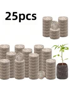 50粒30毫米泥炭丸育苗块，营养丰富的种子种植块，适用于蔬菜幼苗，易于移植的压缩泥炭育苗盆 - A - 查看 14