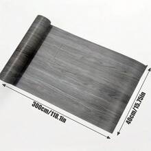 1 Rolle selbstklebender Vintage-Holzmaserung-Vinyl-Fußleisten-Aufkleber, 3D-Holzmaserung-Abzieh-und-Kleb-Tapete, fleckenresistent, Wohnzimmer, Küche, Schlafzimmer, Heimdekoration, verdickter verschleißfester rutschfester Bodenaufkleber, wasserdichter Wandaufkleber - Mehrfarbig - Übersicht 5