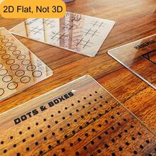 4pcs Reusable Travel Board Game Set, Detachable Travel Game, Car Game, Reusable Game, With Vocabulary Scoring Tic Tac Toe Travel Game - Portable Game Board 10.01x10.01cm, Suitable For Travel, Classroom, Home Education, Party - Erasable Surface, - LXQ-0002 - View 3