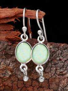 1 par de pendientes colgantes con encanto para mujeres para boda, compromiso, aniversario, fiesta, joyería, regalo del Día de San Valentín - 1# - Ver 6
