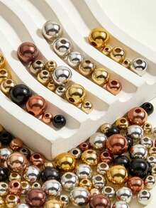 100-1000颗亚克力光滑圆珠,CCB散珠,DIY首饰制作材料,适用于项链、手链、耳环、手工串珠 - diy - 查看 4