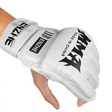 GINGPAI Half Finger MMA Gloves, Professional Boxing Gloves For Kickboxing, Muay Thai, Training For Men And Women - Multicolor - View 9