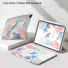 1个带支架的亚克力水晶平板电脑保护套，采用海底海龟图案，兼容三星A9/A9+/S9/S9FE/A11/A11+/S11/S10 FE/S10 FE+/S10 Lite、A16 2025、Air 11/13、M3 2025、Mini 7 A17、Pro 2024、Air 11/13、M2 2024、Pro 11/13、M4 2024、Pro 12.9、7/8/9代、10.2、10代、10.9、Air 4/5/6/7/8、10.9、Pro 11、4/5/6代、Mini 6、SE 11、荣耀、Matepad SE 11等。 - 彩色 - 查看 8