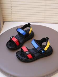 Boys' Fashion Sports Beach Sandals, New Summer Open Toe Children Sandals - Blue - View 4