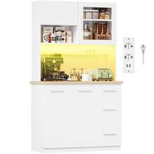 Devoko Storage Cabinets - White - View 2