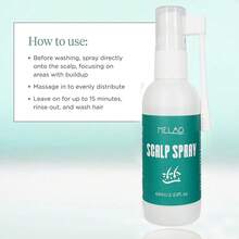 MELAO 头皮喷雾，有效缓解头皮屑和头皮瘙痒，蕴含天然植物萃取精华，去屑护理，舒缓清爽头皮，60毫升/2.03液盎司 - 60ml - 查看 5