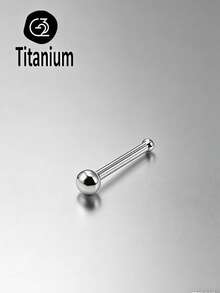 Khuyên mũi mini STM-F136 bằng titan 20G0.8mm, bi tròn và đính kim cương G23, kiểu dáng thanh thẳng, thanh chữ L, thanh cong, trang sức xỏ mũi phổ biến và được ưa chuộng dành cho nữ. - MŨI - Xem 16
