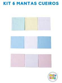 Set Of 6 Baby Swaddle Blankets, Flannel, Printed, 100% Cotton, 80cm X 50cm - 6 - 男性 - 查看 9