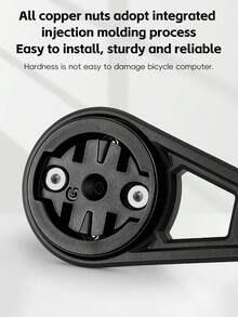 WEST BIKING 通用自行车码表支架，适用于一体式圆形车把，带灯适配器，兼容 Wahoo 和 Bryton - 黑色 - 查看 9