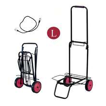 Carretilla Plegable de Mano Portátil con Cuerda, Carro de Mano Compacto, Portátil con Ruedas de Goma Soporta hasta 25kg/35kg para un Fácil Transporte en Viajes, Oficina y Hogar - Ver 9