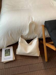 Túi xách công sở cao cấp phong cách retro, túi đeo vai chéo đa năng dung tích lớn thời trang mới dành cho nữ. - trắng - Xem 6