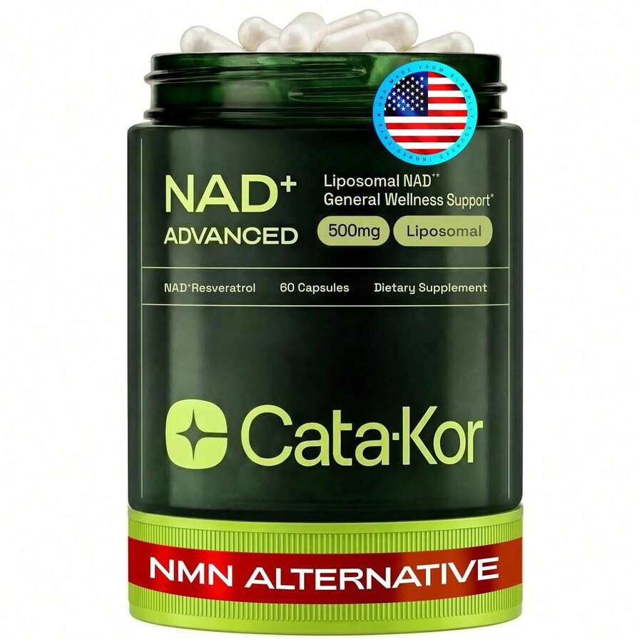 [Free Shipping]Liposomal NAD Supplement With Resveratrol – NMN Supplement Alternative – Third-Party Tested – 30-Day Supply – Advanced NAD+ Resveratrol - mặc định - Xem 1