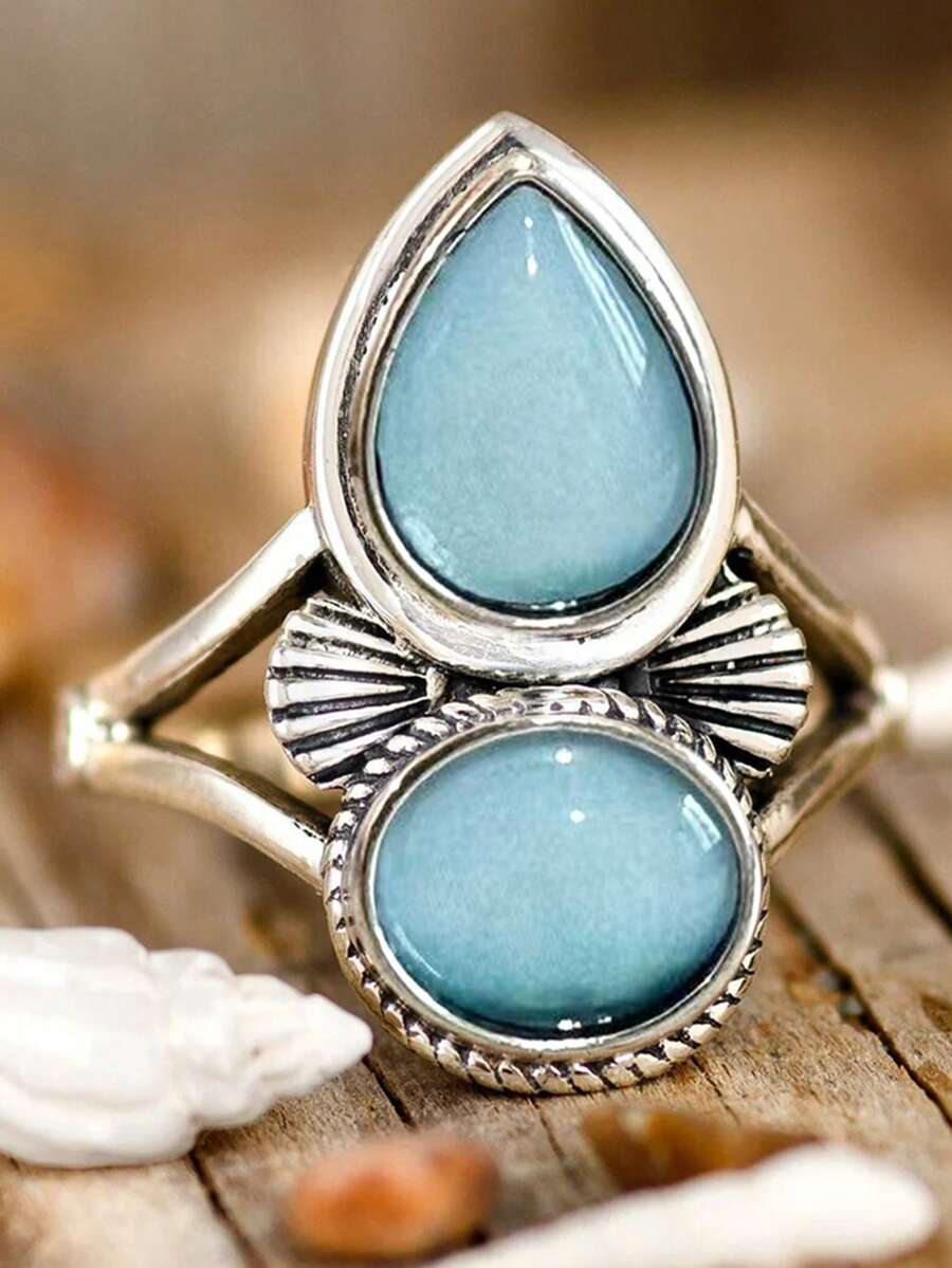 1 chiếc nhẫn thời trang dành cho nữ, thích hợp làm quà tặng đám cưới, lễ đính hôn, kỷ niệm, tiệc tùng hoặc ngày Valentine. - 6 # - Xem 1