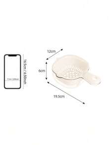 Dual-Layer Fruit Vegetable Washing Basket, Thickened Multi-Function Wall-Mounted Fruit Plate, Kitchen Household Thick Double-Layer Portable Perforated Drain Basket, Rice Washing Bowl - Multicolor - View 15