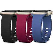 3pcs Band, Silicone Strap Fits 38/40/41/42/44/45/49mm Compatible With Apple Watch Ultra/SE/8/7/6/5/4/3/2/1, Unisex Fashion - Multicolor 10 - View 12