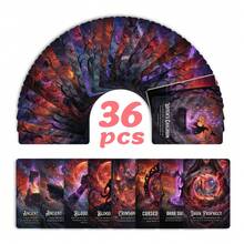 36pcs Fantasy Tarot Cards, Adopting Dark Gothic Fantasy Art Style, Text Cards Suitable For Spiritual Collection And Blessing Gifts - 36 Fantasy Tarot Cards - View 2