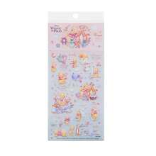 Pegatinas de papelería con el personaje de dibujos animados Winnie the Pooh amarillo lindo, autorizadas por Disney, Funda de teléfono 3D con textura en relieve, Funda para portátil, Cuaderno, Botella de agua, Uso universal - Naranja Coral - Ver 6