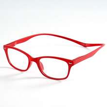 cabecade Classic Lightweight Magnetic Rectangular Reading Glasses, Suitable For Men And Women, Adjustable Temples Can Be Hung Around The Neck - clear - View 7