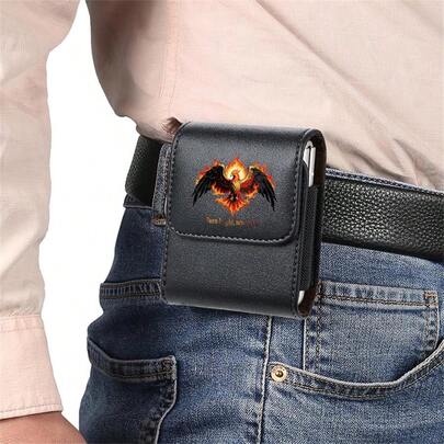 Bolsa de cintura plegable a prueba de decoloración para hombres, se adapta a varios modelos de teléfonos plegables como, solución de almacenamiento de teléfono para exteriores, regalo para el Día del Padre/Acción de Gracias/Días festivos