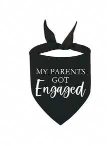 宠物三角围兜，猫狗通用，图案：我的主人要结婚了，她答应了，适合派对、婚礼、活动等场合 - 彩色 - 查看 9