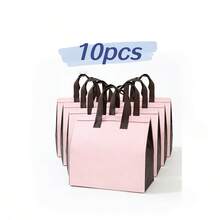 1/5/10个装保温外卖袋、一次性冷藏袋、保温午餐袋、食品杂货袋、冷热饮品外卖袋，适用于外卖、聚会、饮料、野餐、节日等场合。 - 彩色 - 查看 11