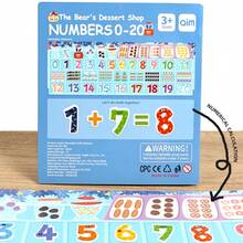 Brinquedo de Adesivos de Bolhas de Aritmética Digital para Crianças, Jogo de Quebra-cabeça de Reconhecimento de Letras, Brinquedo de Quebra-cabeça de Reconhecimento de Animais, Presente de Férias para Crianças - Presente de Natal - Livro de adesivos Busy - Visão 12