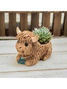 DIY Yak Planter Resin Silicone Mold, Cute Big-Eyed Yak Decor Mold For Candle, Cement, Planter, Reusable And Easy To Demold - Silicone Mold - View 7