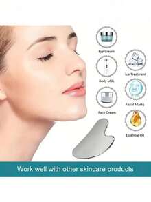 1套冰滚轮+刮痧板 - 有助于减少面部和身体浮肿，消除血瘀，改善血液循环，滋养肌肤，减少皱纹，提高皮肤弹性，提亮肤色。 - 多色 - 查看 5