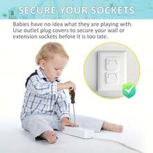 10pcs US Outlet Covers - Child Safety Electrical Outlet Plugs, Prevent Electric Shock - View 3