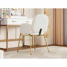 Dining Chairs - Beige + Teddy-1 - View 6