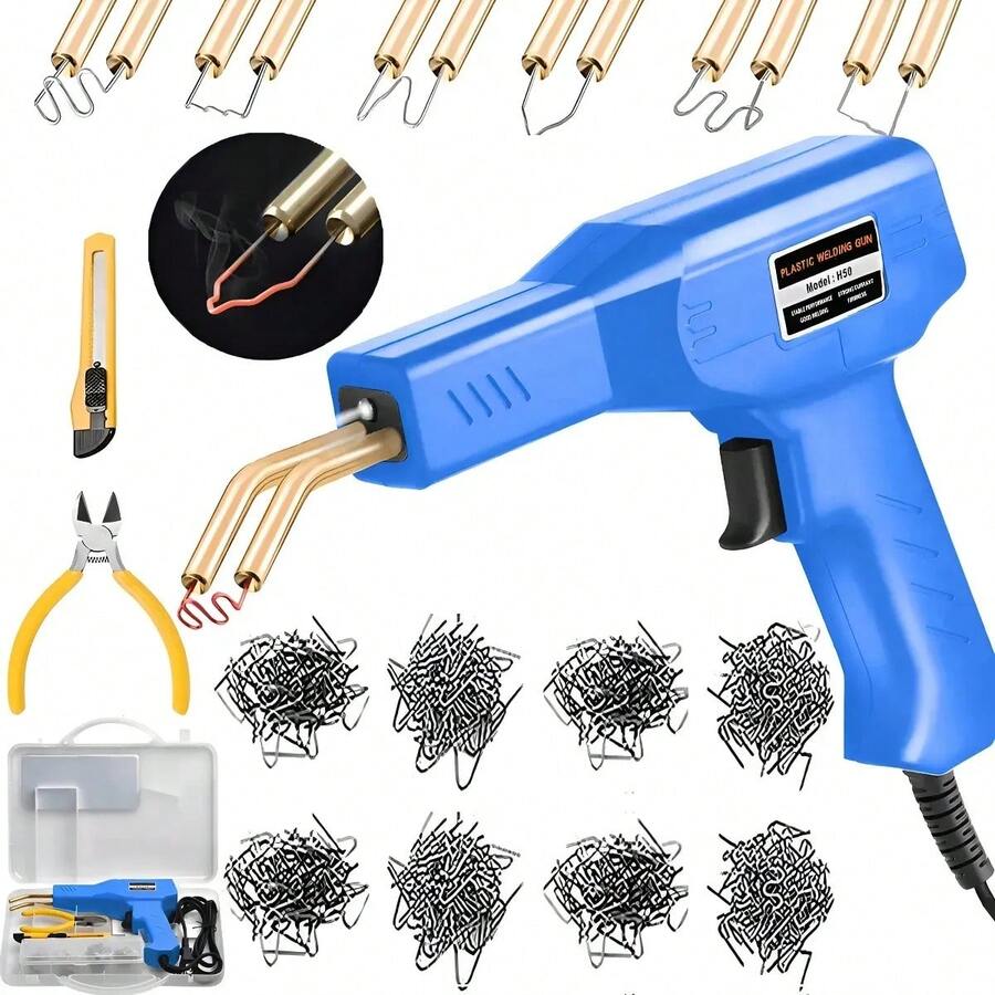 Plastic Repair Welder With 1200 Staples (Blue) - US A Type Plug(110-127V) - View 1