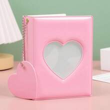 Sổ đựng ảnh Kpop 3 inch, album ảnh mini Kpop hình trái tim rỗng, bìa đựng ảnh nhỏ có gương soi. - Album ảnh 3 inch - Xem 8
