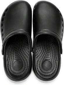 Breathable Slip Resistant Work Clogs For Kitchen And Garden - 黑色 - 查看 8