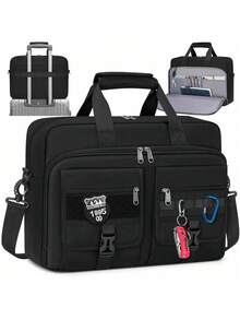 Túi đeo chéo nam, túi đựng laptop 17.3 inch, túi công sở nam, túi đựng laptop dung lượng lớn, túi đeo chéo chống nước kiểu quân đội, túi đi làm, túi du lịch, màu đen. - Nhiều màu - Xem 2