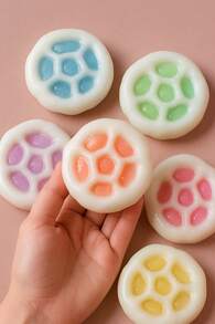 迷你软糯米泥空间填充沙，DIY休闲糯米空气泥减压玩具，手工糯米泥，可爱橡皮泥，办公减压玩具，生日礼物，派对小礼物，适合各种场合 - 彩色 - 查看 3