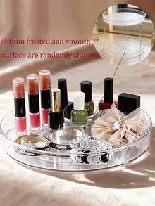 三层/两层/单层360°旋转化妆品收纳架，化妆品展示架，香水收纳盒，浴室托盘，浴室置物架，适用于存放和整理香水、护肤品、化妆刷、沐浴露、浴室配件，也可作为房间装饰，或作为圣诞节和情人节礼物。 - 彩色 - 查看 15