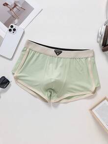 2pcs Men's Plus Size Boxer Briefs, Made Of Milk Silk Fabric, Breathable, Comfortable, And Shipped In Random Colors. - Multicolor - View 6