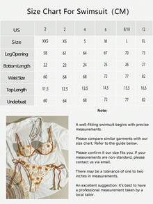 Swmmer Liket Women's Underwire Holiday Tropical Print Bikini Tassel Lace-Up Swimwear Set, For Summer Beach Vacation - Nhiều màu - Xem 5