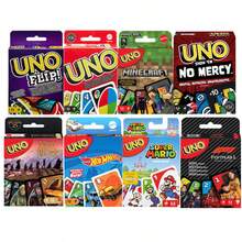 Juego de cartas UNO Flip! de Mattel para niños, adultos y noches familiares con cartas de doble cara en lata de colección, multi, F1 Elite, Hot Wheels, F1, Masters del Universo, El Señor de los Anillos, Harry Potter, Minecraft, UNO Póker Tarjeta de fiesta de ocio feliz, juego de tablero de juego de cartas interactivas de juguete 1 pieza - Multicolor - Ver 3