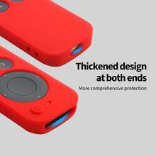 Silicone Protective Case Compatible With Apple TV 4K Series Remote Control, 2nd/3rd/6th/7th Generation, Dot-Patterned Thickened Design, Includes Wrist Strap (Remote Control Not Included), Suitable For Home Use - Multicolor - View 3