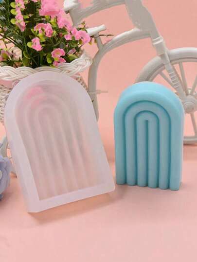 Khuôn silicon hình vòm phẳng cỡ nhỏ và lớn, dùng làm nến, nhang, thạch cao trang trí nhà cửa.