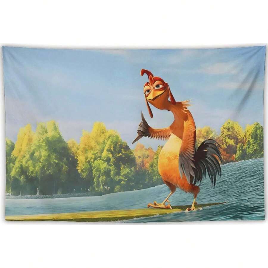 Chicken Flag 3x5 Feet Funny Meme Banner Tapestry - As shown in the figure - View 1