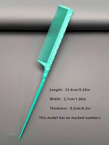 1pc/3pcs/5pcs/6pcs Heat-Resistant Durable Hair Styling Comb Set, 19 Models Available, Macaron Color With Ruler, Suitable For Long/Short Hair, Cutting, Styling, Salon/Home/Travel Use - Mint Blue - View 24