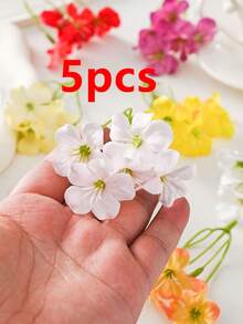 5/10/20/30支人造樱花装饰，仿真丝樱花，假花，适用于家居、餐厅、客厅、户外花园装饰，可用于插花、摄影道具，适合春秋季节，可插花、花墙装饰、花环、新娘捧花、婚礼装饰、DIY花环材料、生日派对装饰、家居装饰配件、情人节等场合。 - 彩色 - 查看 9